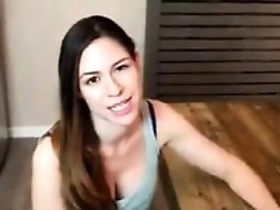 Cute brunette with big butt blowjob and anal