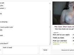 Sexy big boobs sam plays the omegle game